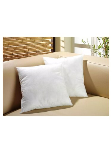 Linen Klub Cushion Filler Pack of 2pcs- Fabric: Non Woven , Filling 700grams Non Siliconized Fiber - Size : 65 x 65cm