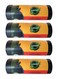 Green Choice Biodegradable Black Garbage Bags 55 Gallons (80 x 110 cm) &acirc;&euro;&ldquo; Medium Heavy Duty Trash Bags, Leak Resistant Bin Liners &acirc;&euro;&ldquo; 15 Bags per Pack, Pack of 4 (60 Bags Total)