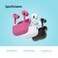 Porodo Blue Earbuds Pro 2 Wireless Earbuds with Swipe Volume, Touch Control, Deep Bass, 20H Playtime
