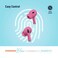 Porodo Blue Earbuds Pro 2 Wireless Earbuds with Swipe Volume, Touch Control, Deep Bass, 20H Playtime
