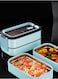 Double Layer 3-Compartment Bento Box, Lunch Container for School, Work, Travel