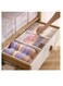 Plastic Underwear Storage Organizer 3 Pack Drawer Organiser Wardrobe Clothes Storage Box for Underwear Socks Bras Panties Scarf and Small Things (White)