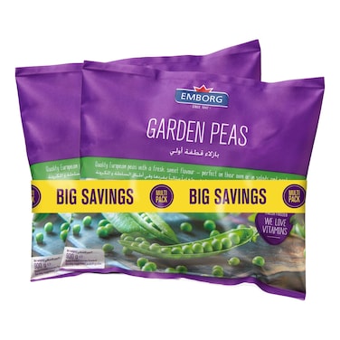 Emborg Garden Peas, 900g Pack of 2