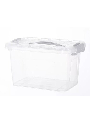 Transparent Storage Box &amp; Lockable Lid - Durable, Clear Plastic Organizer for Easy Access and Secure Storage