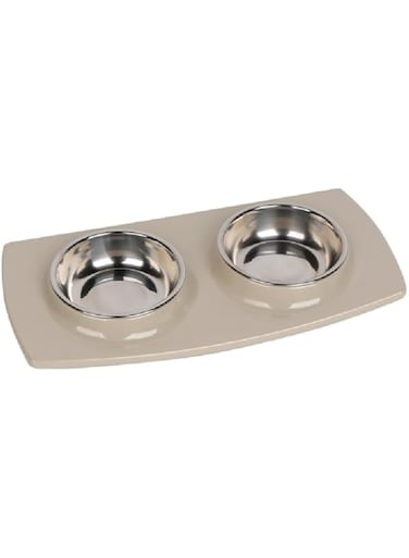 Pawsitiv Tile Dinner Set Beige M+M350ml+ 350ml