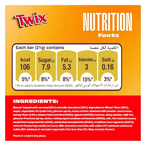 Twix Top Chocolate Bar, 21g