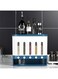 Dispenser, Dry Food Multifunctional Container with 5 Grid, One-Click Output Household Food Storage Container, Kitchen Supplies Grain Storage Organizer (Blue)