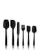 Silicone Spatula Set 6 Piece Rubber Spatula Set Heat-Resistant Spatula Kitchen Utensils Set for Cooking Baking and Mixing