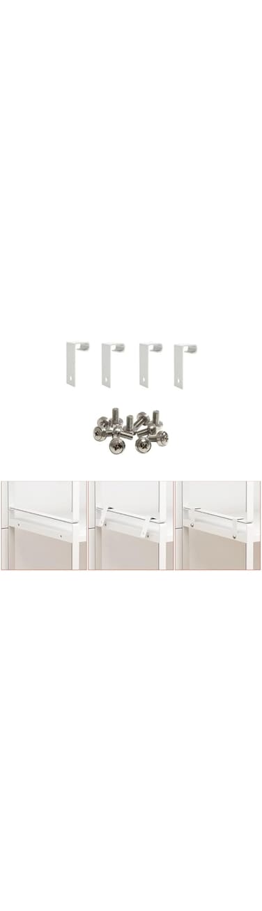 ALCR Metal Rack Accessories- Buckles with screws for Storage Rack To Stack One Above The Other (Pack of 3)