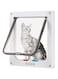 Bolivia's Cat Door, Weatherproof Pet Door Window for Doggie Kittens, Pet Supplies 4 Way Locking for Interior Exterior Doors, Easy to Installation, Pet Doors for Screen Sliding Doors, Windows