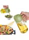 Sprayable and Pourable Oil Bottle Sprayer 2 in 1 Bottle Dispenser Bottle for Kitchen - 2 in 1 Dispenser and Sprayer for Cooking, Air Fryer, Salad (Healthy way in oil Usage)