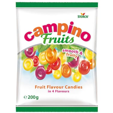 ستورك كامبينو فروتس حلوى ملساء بنكهة الفواكه، 200 غرام