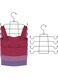 ChicAbode Bra Hanger, 2 Pack Tank Top Hanger Organizer for Closet, 4 Storage Capacity Top Swivel Hook Clothes Wrinkle-Free, Hanging Space Saving Hanger Bra Holder Camisole Storage, Black