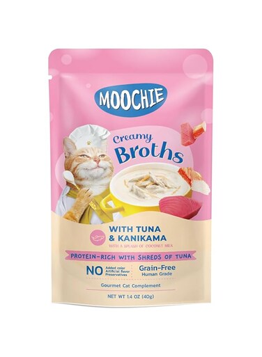 Moochie Kitten Creamy Broth With Tuna &amp; Kanikama 40G Pouch