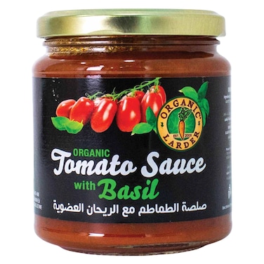 أورغانيك لاردر صلصة الطماطم مع الريحان، 300 غرام