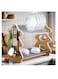 2 Layer Dish Drying Stand Dish Rack with Drain Tray Bowl Storage Rack Plate Organizer Utensil Holder Dish Driner for Kitchen Countertop (Tree)