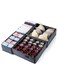4 PCS Drawer Organizer, Wardrobe Clothes Storage Organizer Box, Underwear Bra Organiser Closet Drawer Divider for Skirts Socks Bras Panties &amp; Scarf (GREY)