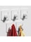Tazweeq Adhesive Hooks Heavy Duty 22lb(Max) Wall Hooks, 5 Pack Self Damage Free Utility Stainless Steel for Towel Robe, Waterproof Oilproof Rustproof Bathroom Shower Kitchen Office
