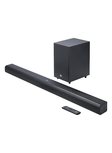 JBL Cinema SB550, 3.1 Channel Soundbar Speaker with Wireless Subwoofer, Dolby Audio, 250 W Output Power HDMI ARC and Wireless Streaming via Bluetooth, Black