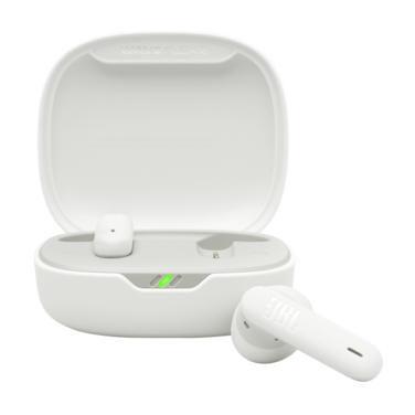 JBL Wave Flex True Wireless Earbuds, Deep Base Sound, 32H Battery Life, Voice Aware, Water &amp; Dust Resistant, Comfortable Fit, Smart Ambient+ TalkThru, Hands-Free Calls - White