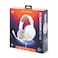 JBL Quantum 100M2 Wired Over-Ear Gaming Headset With JBL QuantumSOUND Signature, 3.5mm Jack, Multi-Platform Compatibility, Removable Microphone With Mute Option, Breathable Fabric - White