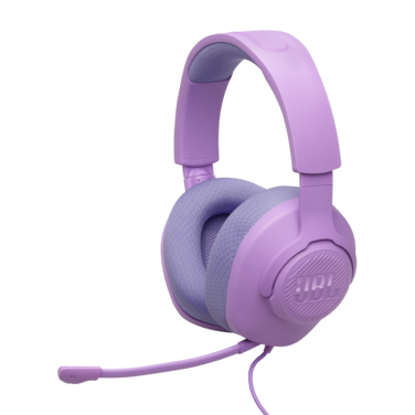 JBL Quantum 100M2 Wired Over-Ear Gaming Headset With JBL QuantumSOUND Signature, 3.5mm Jack, Multi-Platform Compatibility, Removable Microphone With Mute Option, Breathable Fabric - Purple