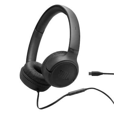 JBL Tune 530C USB-C Wired On-Ear Headphones - Black