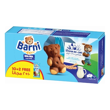 Barni Cake with Milk, 30g Pack of 12