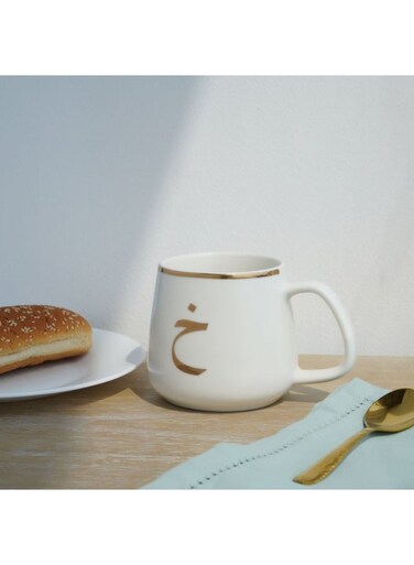 Home Alphabet Arabic Khaa Mug 380ml - White