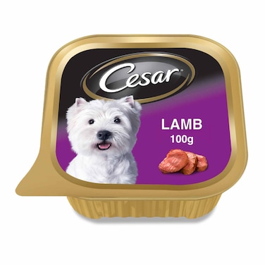 سيزار طعام الكلاب، طعام الكلاب الرطب من لحم الضأن 100 جرام