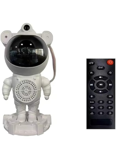 LED Astronaut Projector Lamp Star Galaxy Bedroom Atmosphere Light Bluetooth Speaker With Remote Control For Decoration Ornament