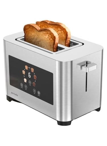 Porodo Lifestyle 2-Slice Digital Pop up Toaster 850W - Silver
