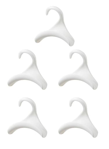 5 pack Bag hook arch hanging bag rack bag strap non deformable jewelry rack entrance hat scarf storage rack white