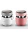 NALACAL 2PCS Stainless Steel Overnight Oats Jars, 21oz Overnight Oats Container with Lid and Spoon for Cereal, Milk, Vegetable and fruit Salad Storage Container, Insulated Food Jars (Powder White)