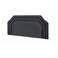 Upholstered Bed Headboard with Padded Fabric Finish, Layered Border Design, RCW02, Dark Grey