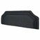 Upholstered Bed Headboard with Padded Fabric Finish, Layered Border Design, RCW05, Dark Grey