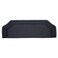 Upholstered Bed Headboard with Padded Fabric Finish, Layered Border Design, RCW05, Dark Grey