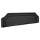 Upholstered Bed Headboard with Padded Fabric Finish, Layered Border Design, RCW07, Dark Grey