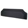 Upholstered Bed Headboard with Padded Fabric Finish, Layered Border Design, RCW07, Dark Grey