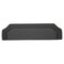 Upholstered Bed Headboard with Padded Fabric Finish, Layered Border Design, RCW07, Dark Grey