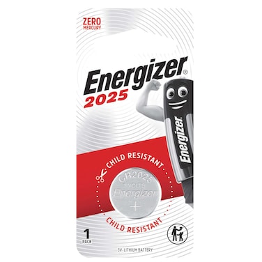 Energizer Lithium Battery 3V 2025 Silver
