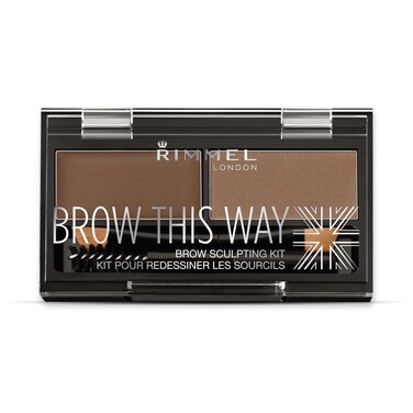 Rimmel London Brow This Way Eyebrow Sculpting Kit, Medium Brown