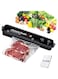 Dubai Gallery Vacuum Sealer Household Automatic Packing Food Preservation Vacuum Air Sealer With 10 Bags Black AMZ-N53087493A