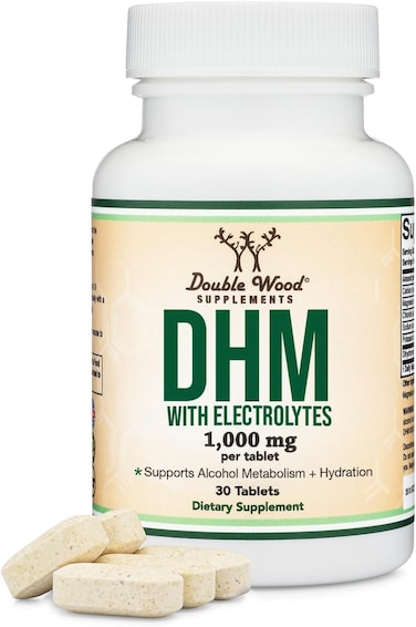 Double Wood Supplements For Liver Support and Hydration- 30 X 1000 Mg Tablets