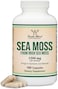 Double Wood Supplements Irish Sea Moss Capsules, More Potent Than Sea Moss Gel Extract (180 Count
