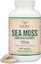 Double Wood Supplements Irish Sea Moss Capsules, More Potent Than Sea Moss Gel Extract (180 Count