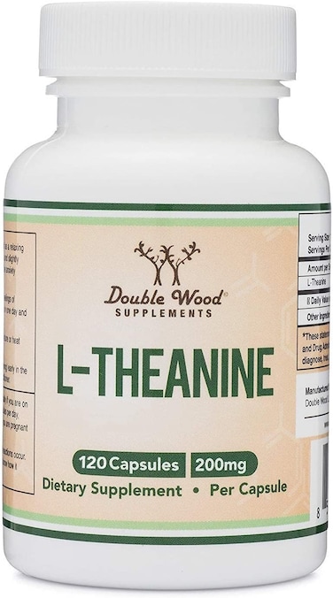 Double Wood Supplements L-Theanine, 120 X 200mg Capsules