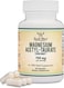Double Wood Supplements Pms Relief Magnesium (Magnesium Acetyl-Taurate (Tauromag)) Novel And Patented Form Of For Swing Cramp (60 Capsules, 350Mg)
