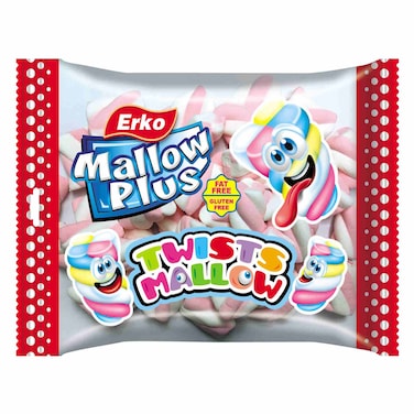 Erko Mallow Plus Mini Twists Mallow Marshmallows, 500g