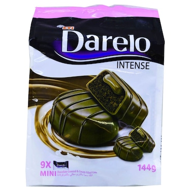 Eti Darelo Intense Mini Chocolate Covered and Cream Filled Cake, 144g